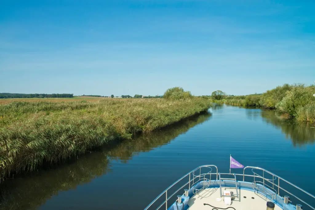 Flusslandschaft der Peene bis Usedom